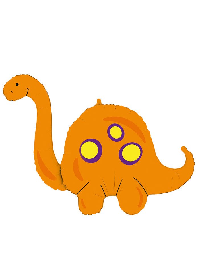 33" Orange Sauropods Dinosuar Balloon (Pack of 1) - Winner Party