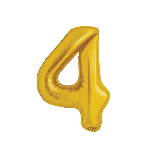34" Balloon Numbers - Gold