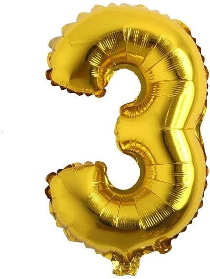 34" Balloon Numbers - Gold Conver USA