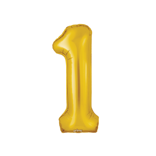 34" Balloon Numbers - Gold