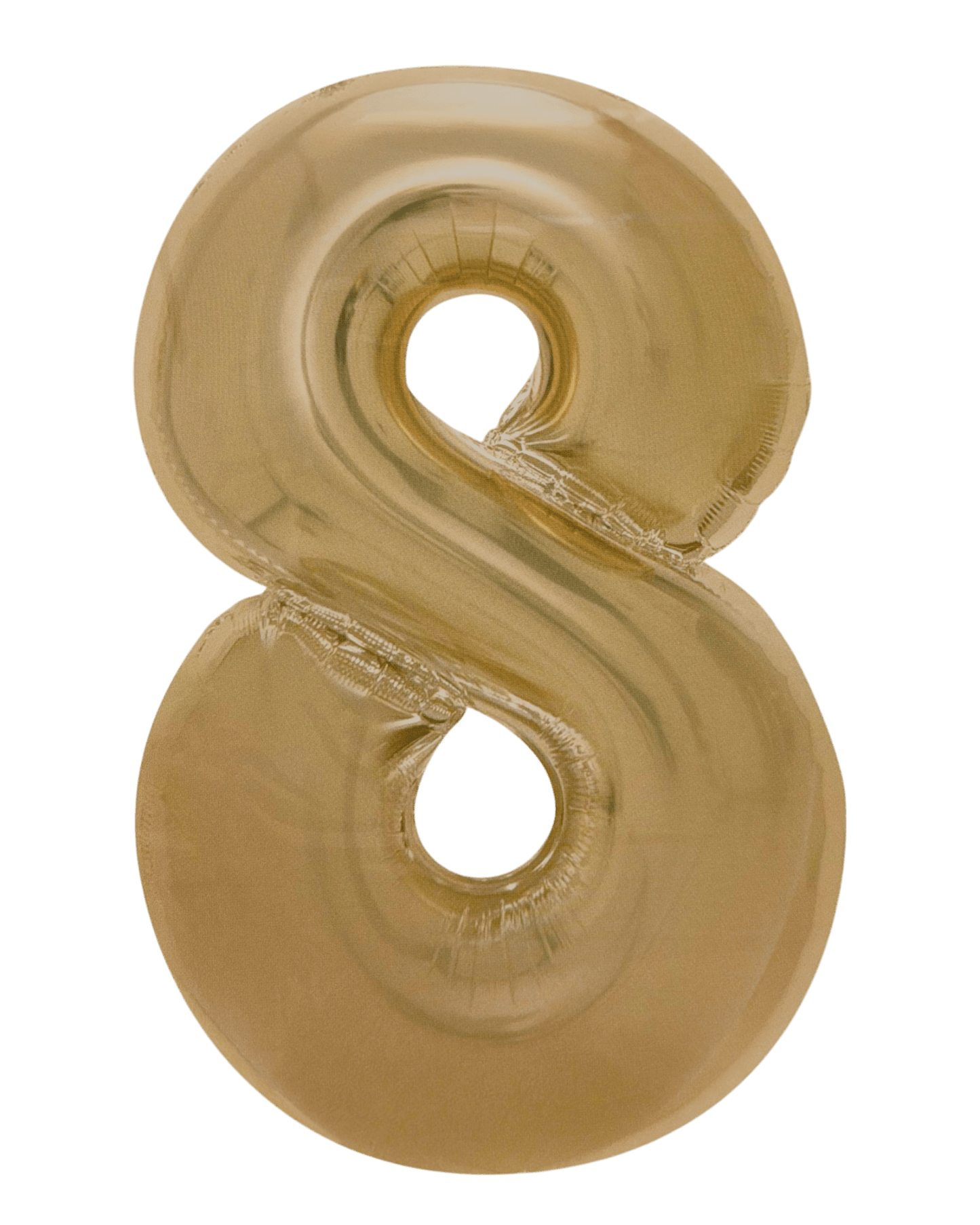 34" Balloon Numbers - Matte Gold