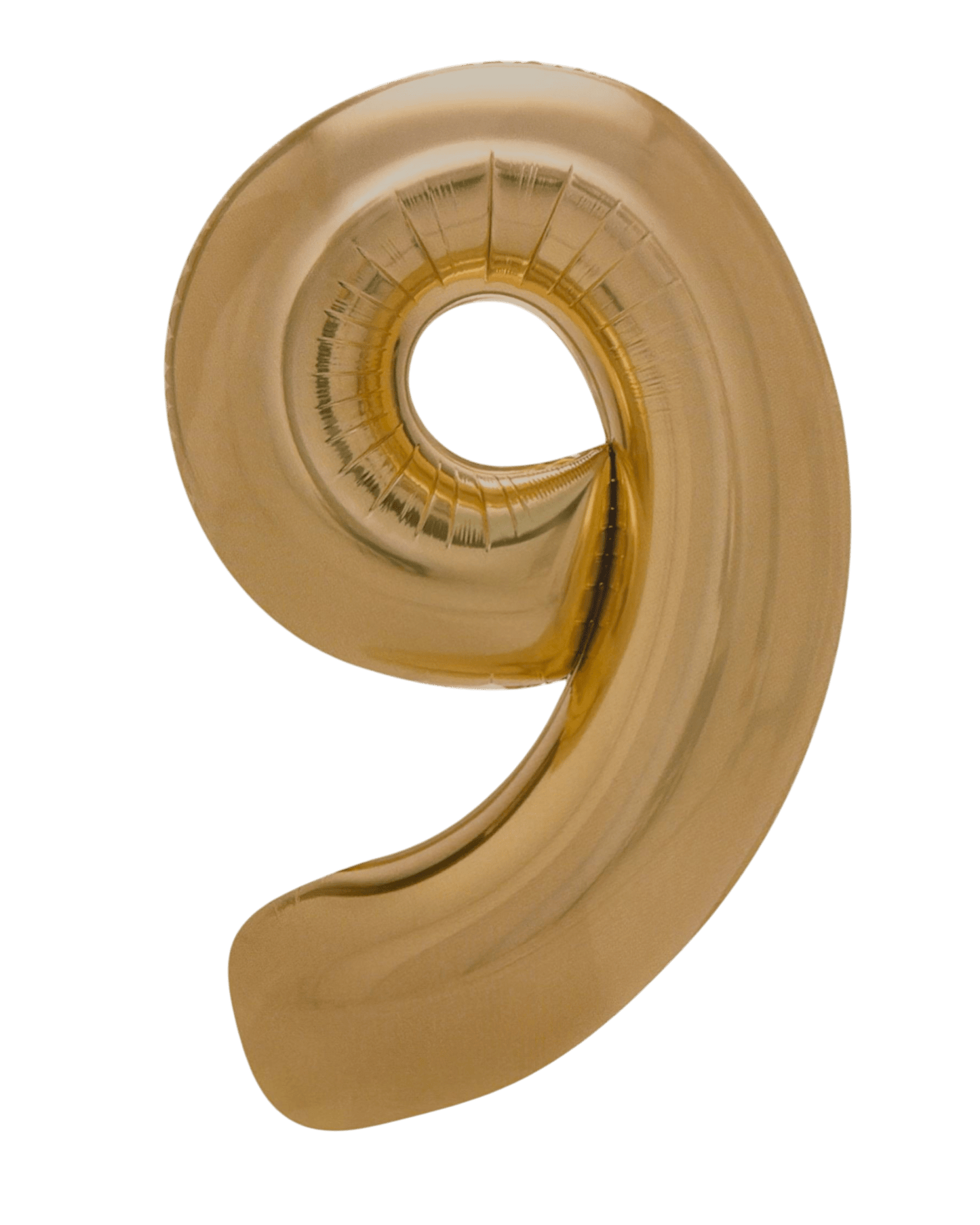 34" Balloon Numbers - Matte Gold