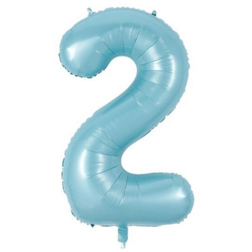 34" Balloon Numbers - Pastel Blue - Party America