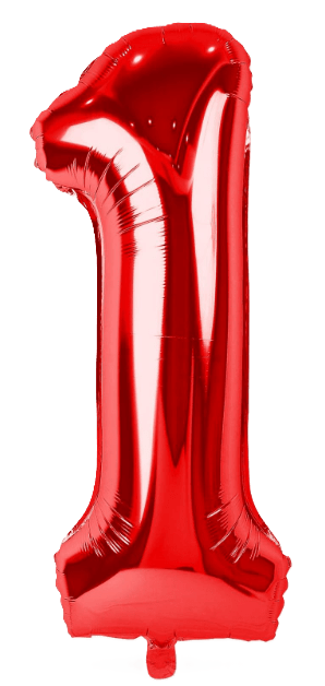 34" Balloon Numbers - Red - Party America