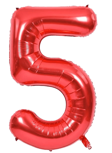 34" Balloon Numbers - Red - Party America
