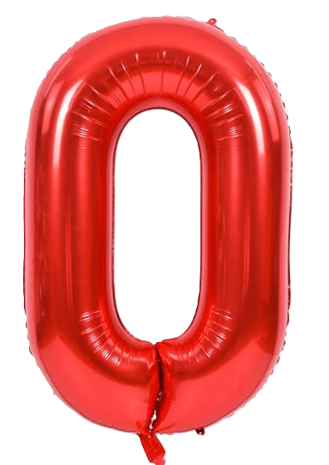 34" Balloon Numbers - Red - Party America