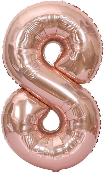 34" Balloon Numbers - Rose Gold - Party America