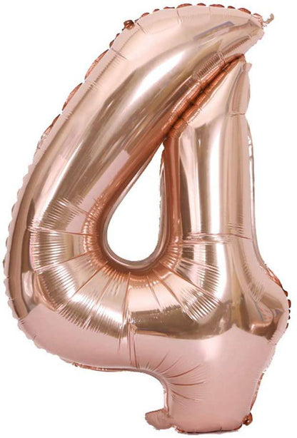 34" Balloon Numbers - Rose Gold - Party America