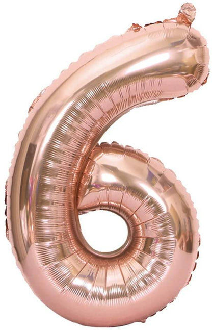 34" Balloon Numbers - Rose Gold - Party America