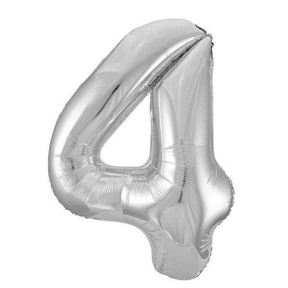 34" Balloon Numbers - Silver - Party America