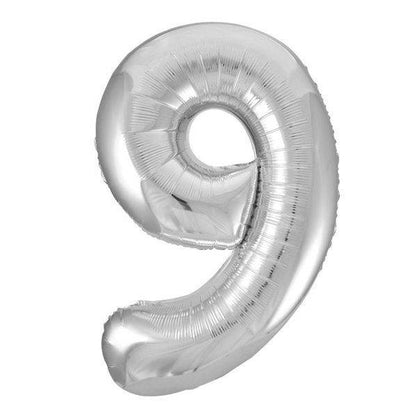 34" Balloon Numbers - Silver - Party America