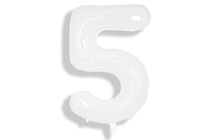 34" Balloon Numbers - White