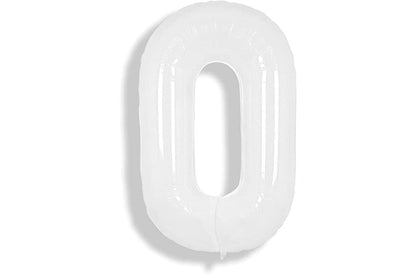 34" Balloon Numbers - White