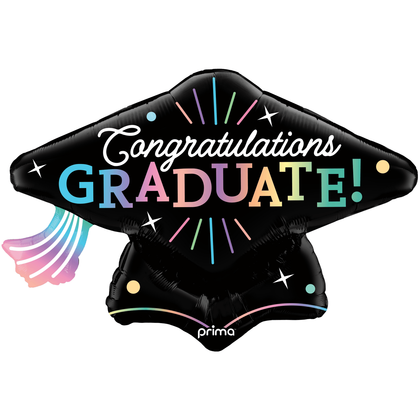 34" Congratulations Graduate Gradient Grad Cap