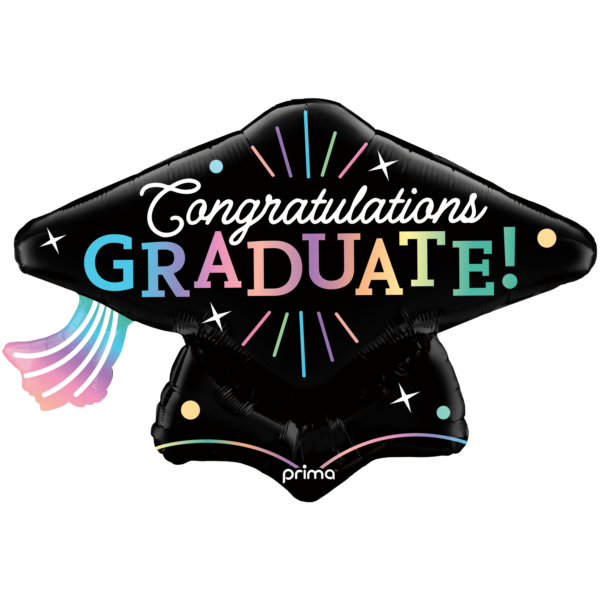 34" Congratulations Graduate Gradient Grad Cap