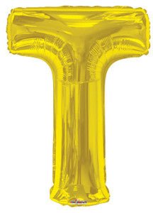 34" Gold Foil Balloon Letters - ConverUSA