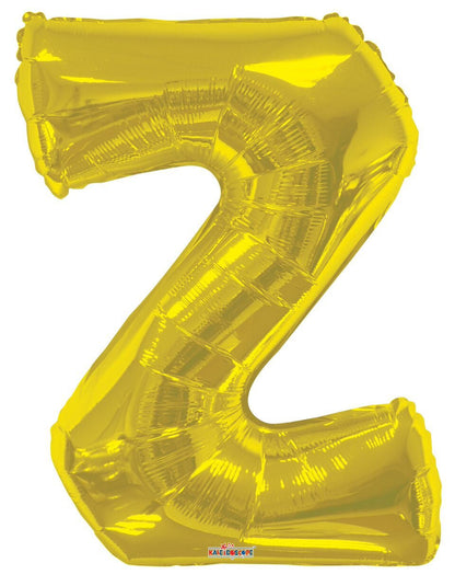 34" Gold Foil Balloon Letters - ConverUSA