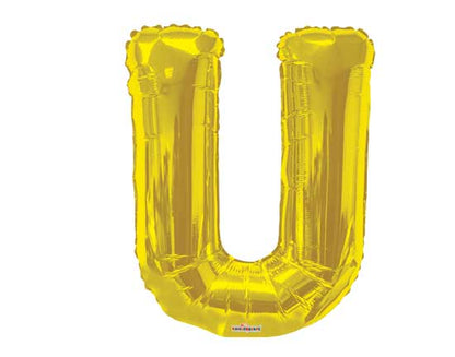 34" Gold Foil Balloon Letters - ConverUSA