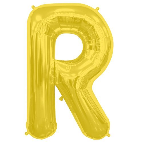 34" Gold Foil Balloon Letters - ConverUSA
