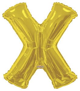 34" Gold Foil Balloon Letters - ConverUSA