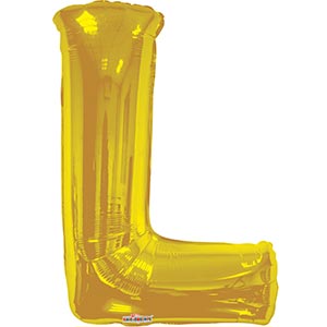 34" Gold Foil Balloon Letters - ConverUSA