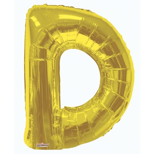 34" Gold Foil Balloon Letters - ConverUSA