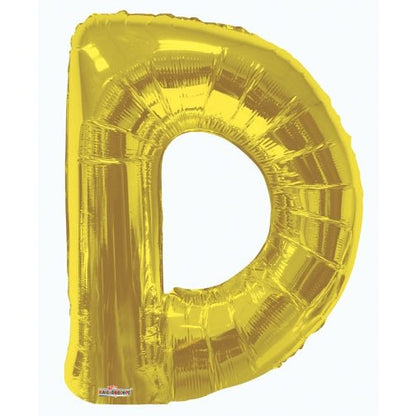 34" Gold Foil Balloon Letters - ConverUSA