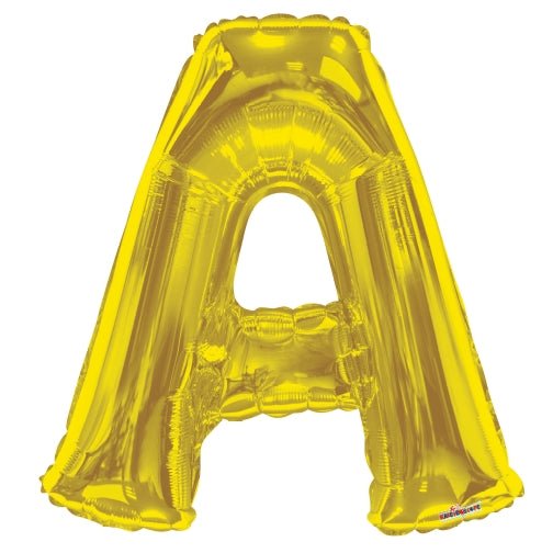 34" Gold Foil Balloon Letters - ConverUSA