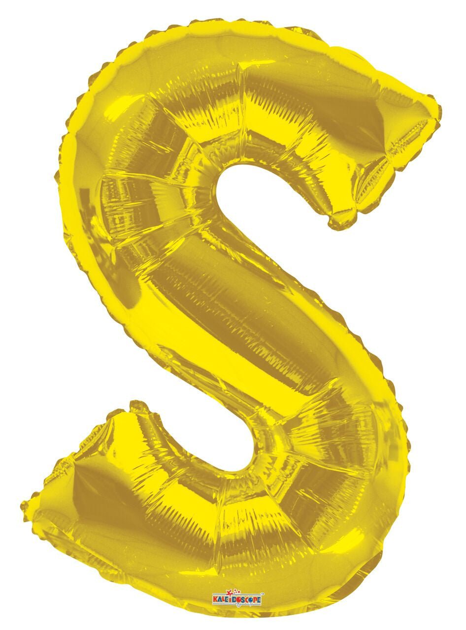 34" Gold Foil Balloon Letters - ConverUSA