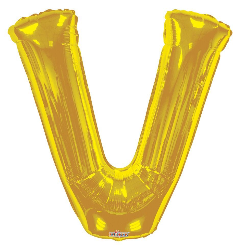 34" Gold Foil Balloon Letters - ConverUSA