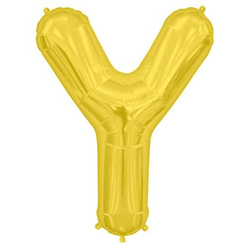 34" Gold Foil Balloon Letters - ConverUSA