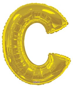 34" Gold Foil Balloon Letters - ConverUSA