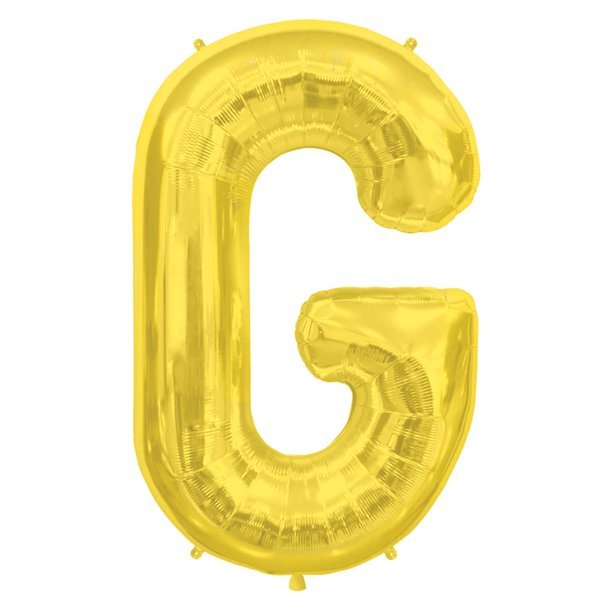 34" Gold Foil Balloon Letters - ConverUSA