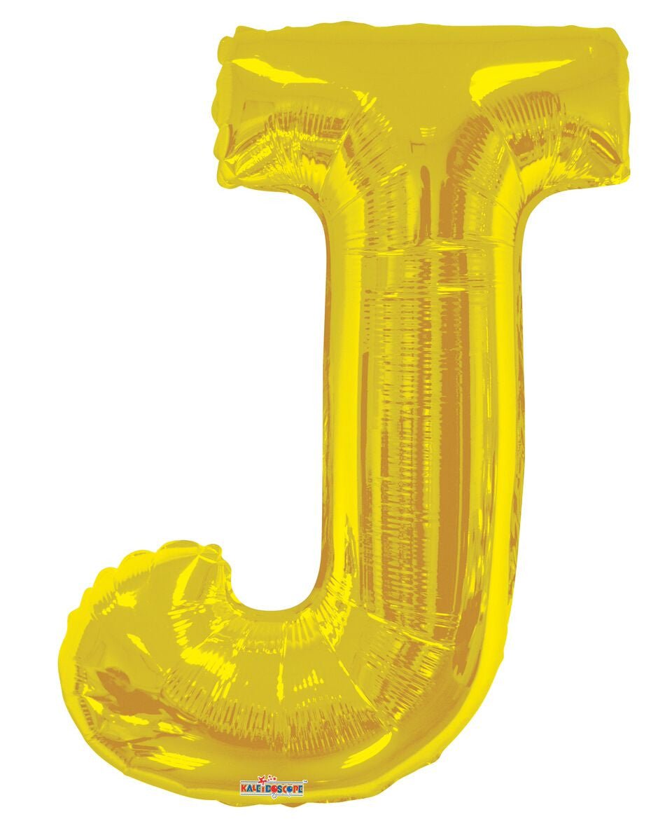 34" Gold Foil Balloon Letters - ConverUSA