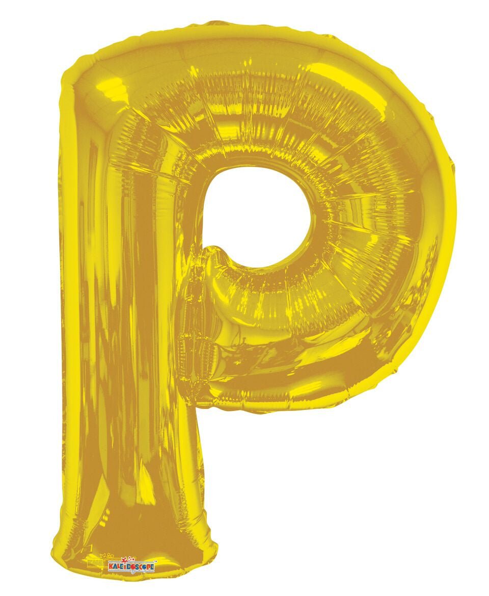 34" Gold Foil Balloon Letters - ConverUSA