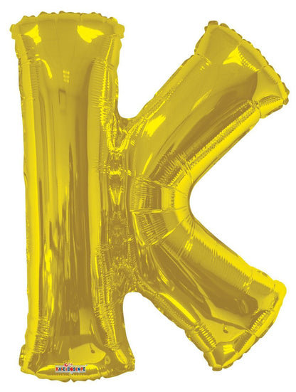 34" Gold Foil Balloon Letters - ConverUSA