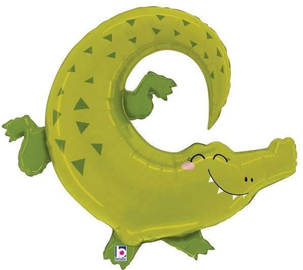 34" Jungle Alligator (Pkg) Foil Balloon