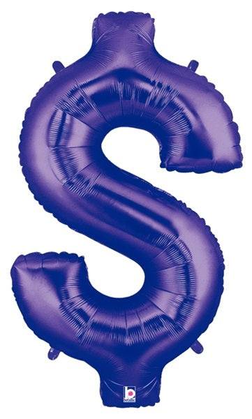 34" Megaloon Dollar Sign - Purple