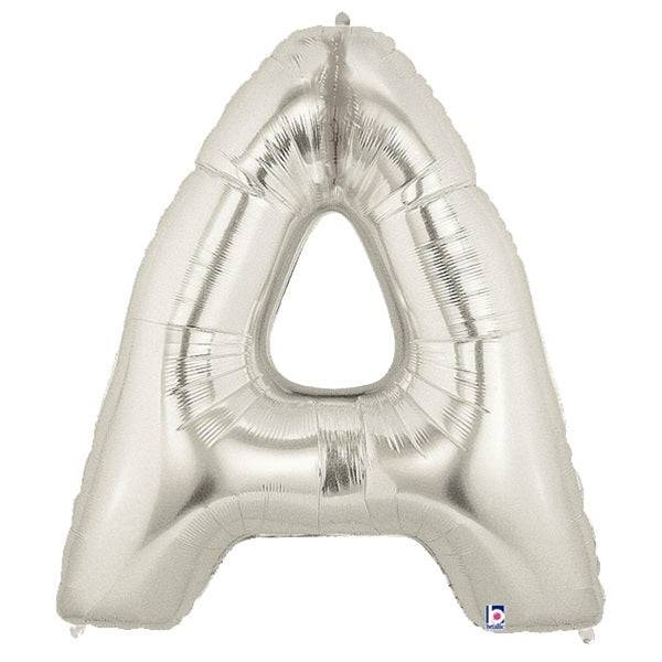 34" Megaloon Letter A - Silver