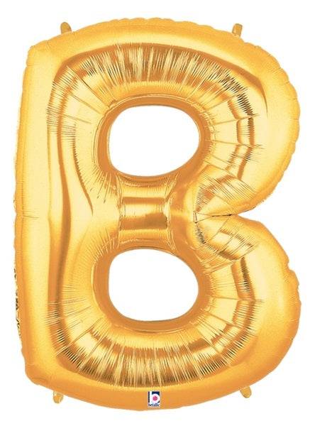 34" Megaloon Letter B - Gold