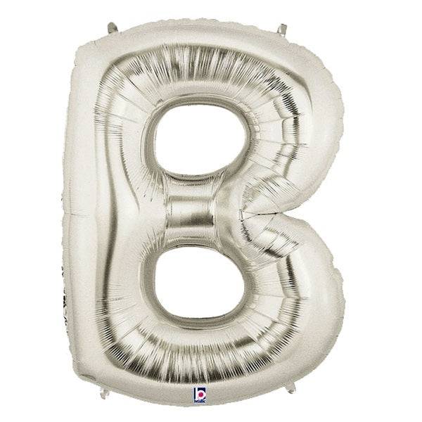 34" Megaloon Letter B - Silver