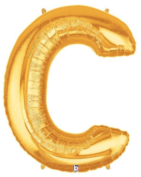 34" Megaloon Letter C - Gold