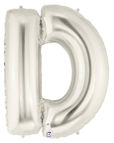 34" Megaloon Letter D - Silver