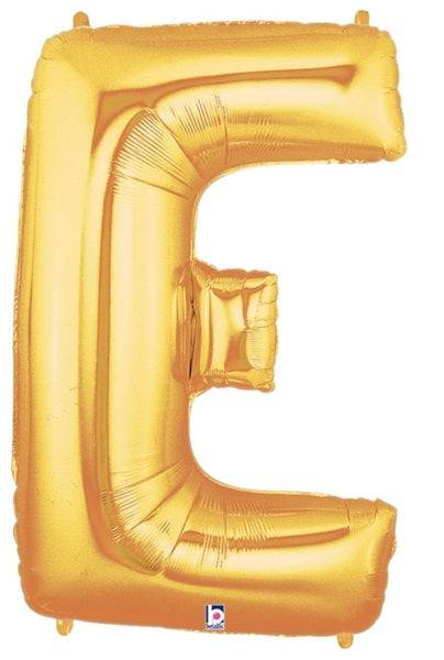 34" Megaloon Letter E - Gold