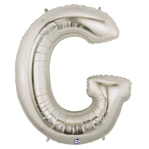 34" Megaloon Letter G - Silver