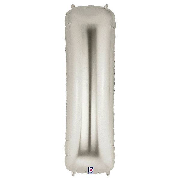 34" Megaloon Letter I - Silver