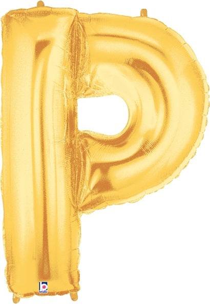 34" Megaloon Letter P - Gold
