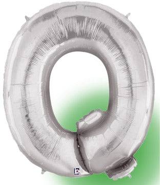 34" Megaloon Letter Q - Silver