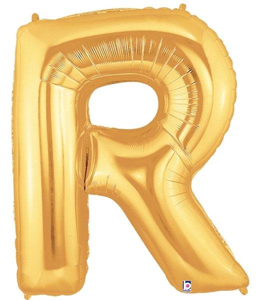 34" Megaloon Letter R - Gold