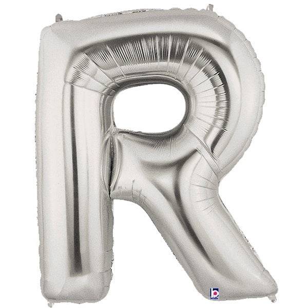 34" Megaloon Letter R - Silver